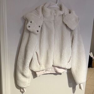 ALO Yoga Cream Fleece Jacket